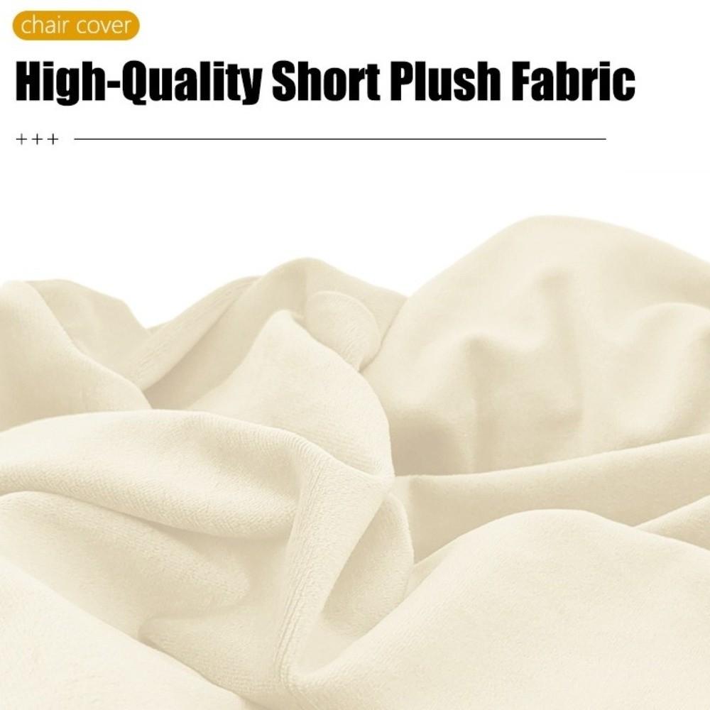 Thick Chair Cover Soft Velvet Dining Room Chair Slipcover  for Office Banquet Restaurant