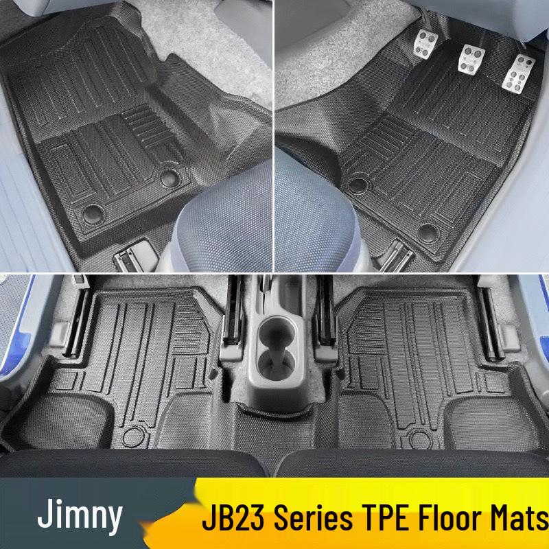 Waterproof TPE Floor Mats for Suzuki Jimny 08-18 JB23/JB43 - Durable and Perfect Fit