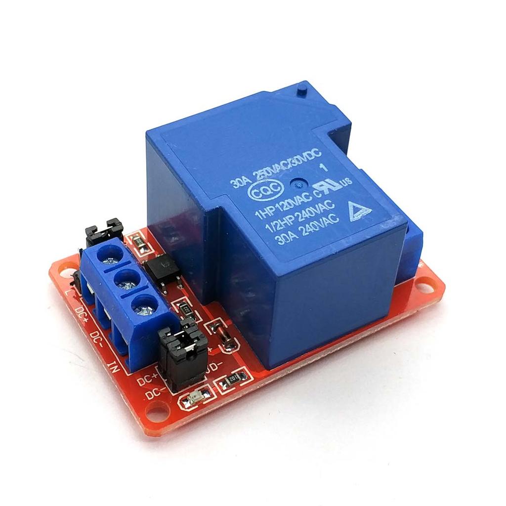DC 5V 12V 24V 30A High Power 1-Channel Relay Module With Optocoupler H/L Level Triger For Arduino Mega AVR PIC DSP ARM