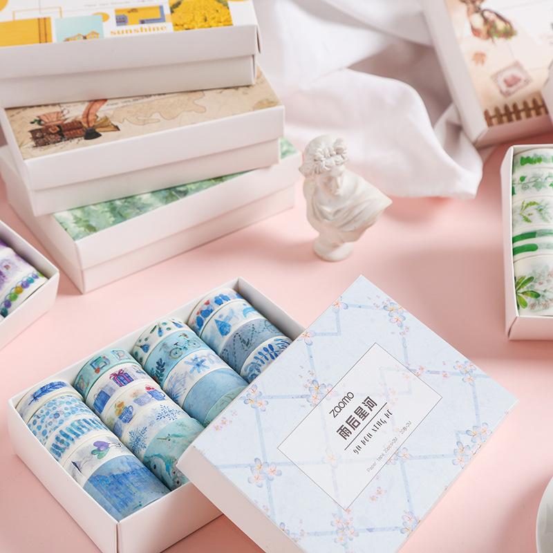 20 Rolls/ Set Washi Tape  DIY Flower Paper Tape Set Retro Masking Tape Cute Paper Tape Diary Account Special Ink Washi Tape