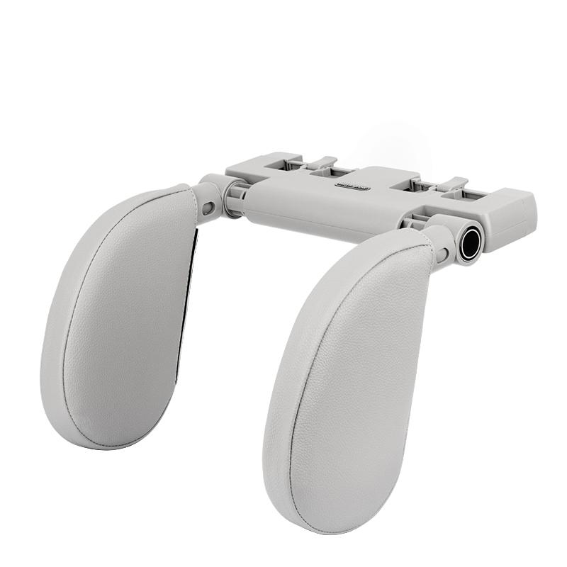 

Многофункциональная подушка для путешествий в автомобиль со встроенным невидимым крючком для хранения и коробкой для ароматерапии Leather -Grey серый