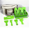 Plastic Trowel Kit Lightweight Ergonomic Handle Round   Pointed Trowels Plastering Set with Storage Bag for Wall Finishing