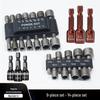 Strong Non-Magnetic Socket Tool Set: 9-Piece & 14-Piece for Hand Drills