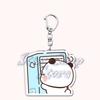 Cute Bubu Love Dudu Yier Keychains Couple Bear Panda Keyrings for Accessories Bag Pendant Key Chain Jewelry Fans Lovers Gifts