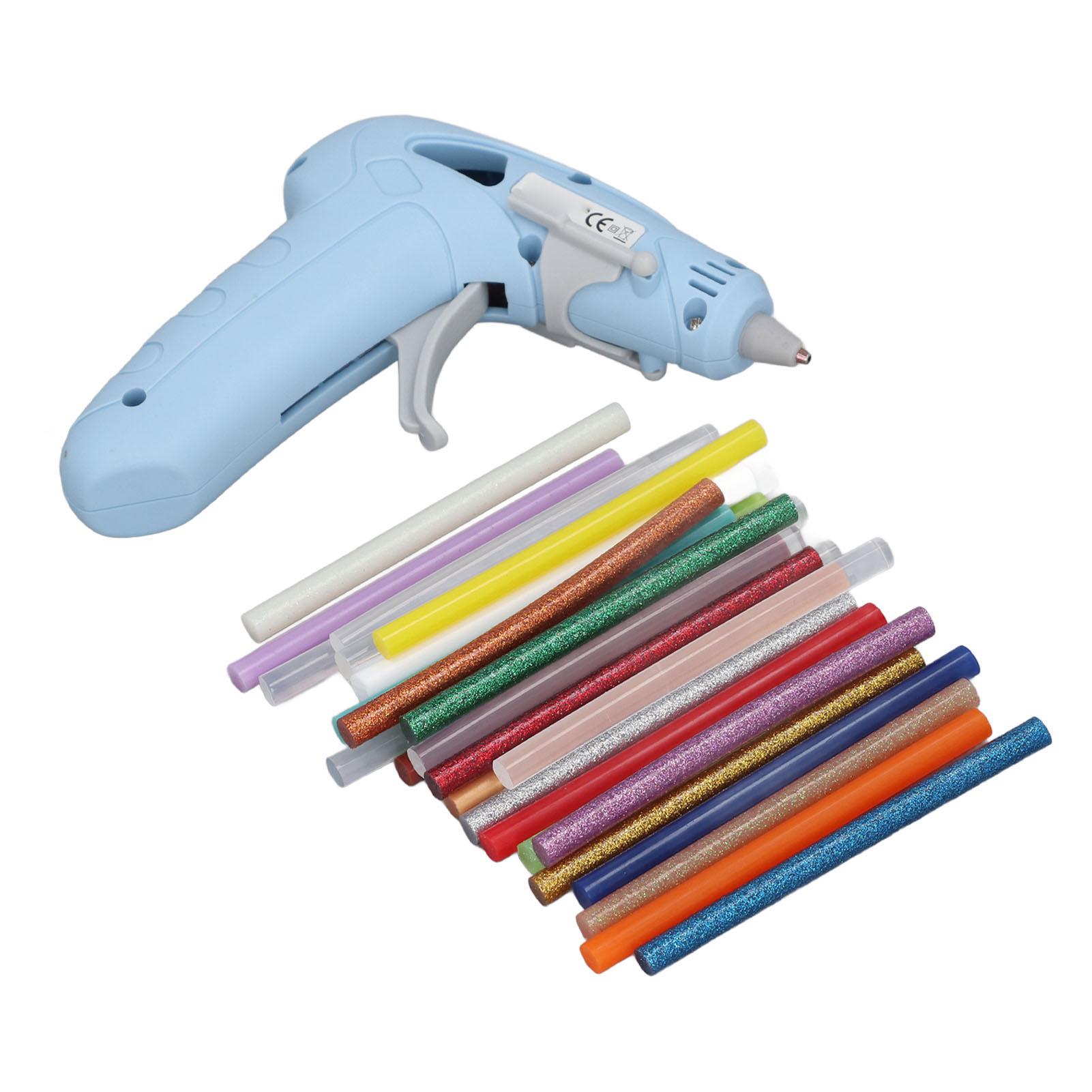 

Беспроводной набор для горячего клея, перезаряжаемый быстро нагревающийся мини-клеевой пистолет с 30 стержнями 3 В‑4,7 В, зеленый синий