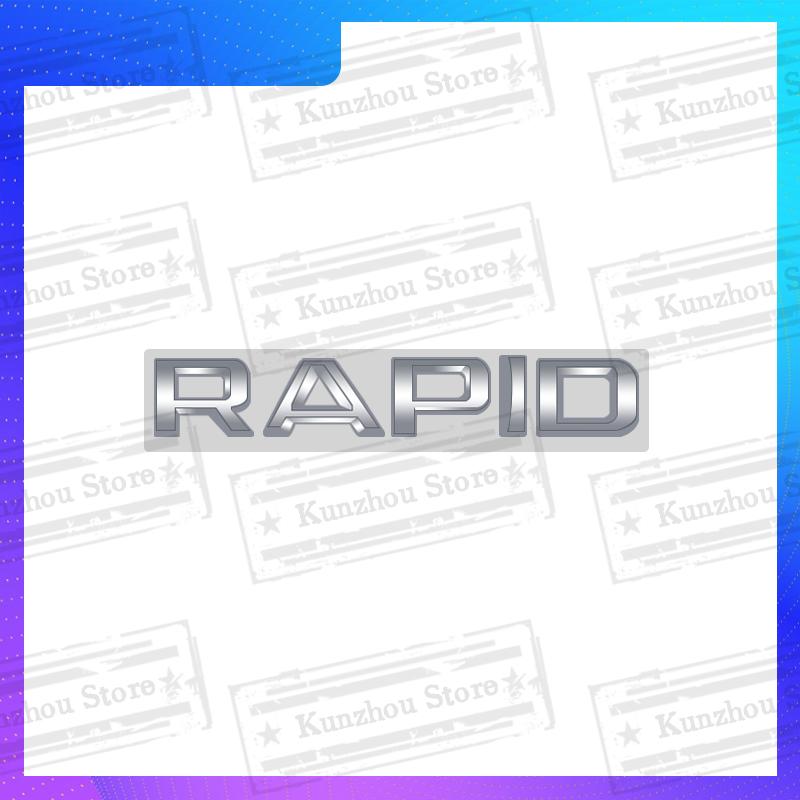 AAABV1 1PCS Metal For Skoda Octavia Yeti Rapid Kodiaq Karoq 4X4 Fabia Kamiq Superb VRS Logo Bright Silver Emblem Car Rear Trunk Sticker