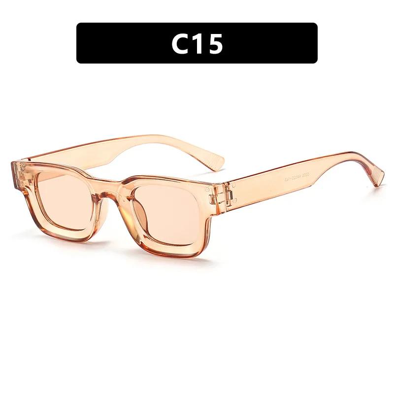 Fashion Hip Hop Punk Sunglasses Retro Small Frame Concave UV400 Protective Eyewear for Men Women Outdoor Travel