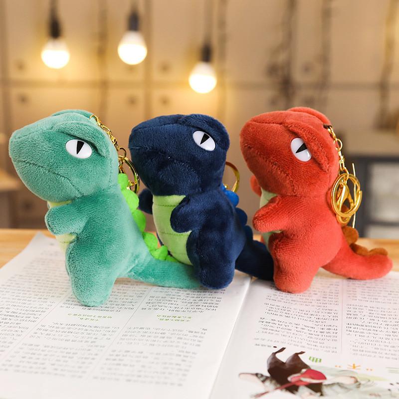 Chaveiro de Pelúcia de Dinossauro Adorável Animal de Pelúcia T-rex Fofo Pingente para Mochila Venda por Atacado