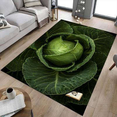 1PC Cabbage Extra Large Non Slip Floor Carpet, Office, Family, Studio Large Area Rug Indoor Rugs, Bold Statement Piece
