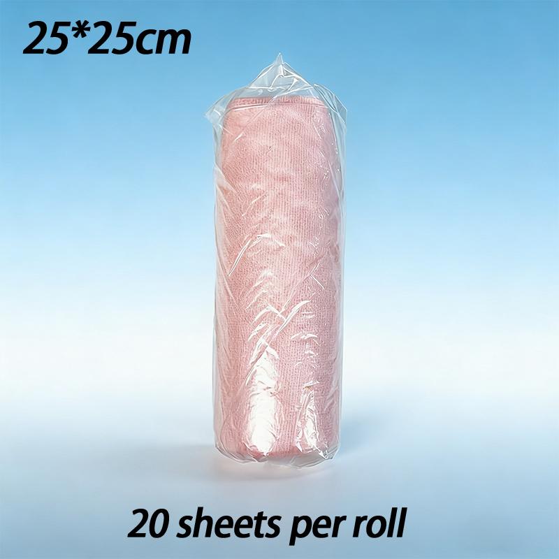 Heavy Duty Kitchen Cleaning Wipes 20 Sheet Roll Reusable Dishcloths Lint Free for Daily Household Chores one size