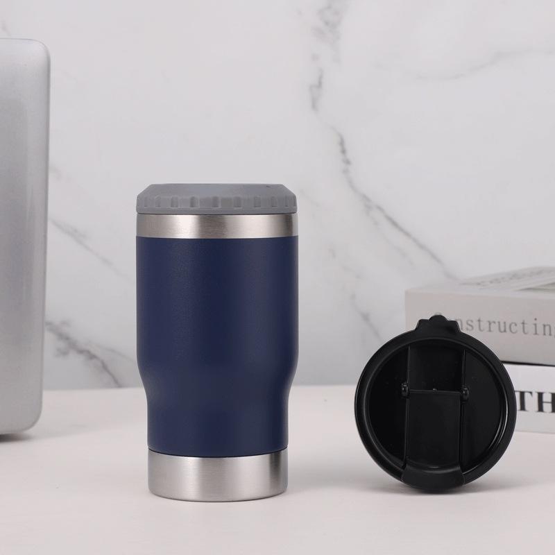 

Кружка из нержавеющей стали, пивная кружка на 14 унций с открывалкой для бутылок, двухслойный вакуумный охладитель, портативная автомобильная кружка 14oz