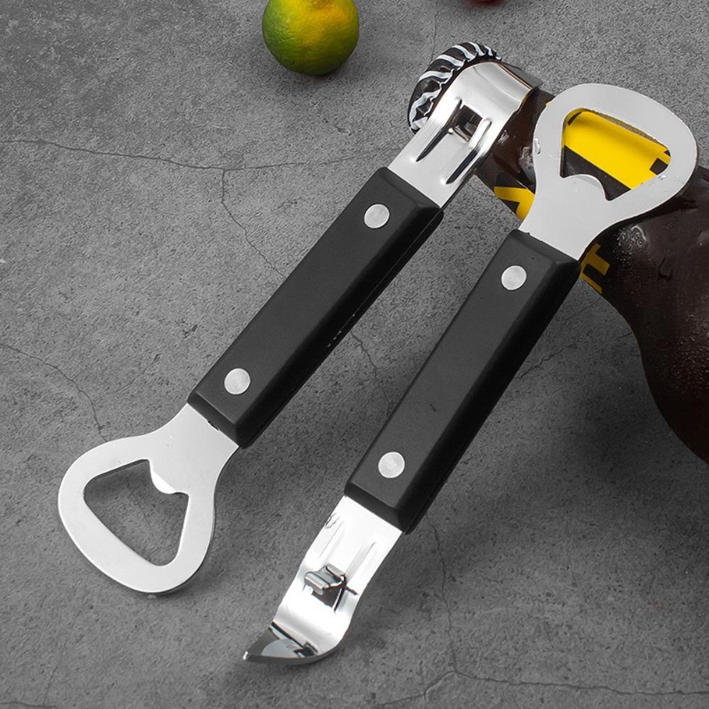 New Stainless Steel Manual Bottle Opener Double End Beer Can Opener Small Bar Speed Opener for Bartenders Camping Home Kitchen