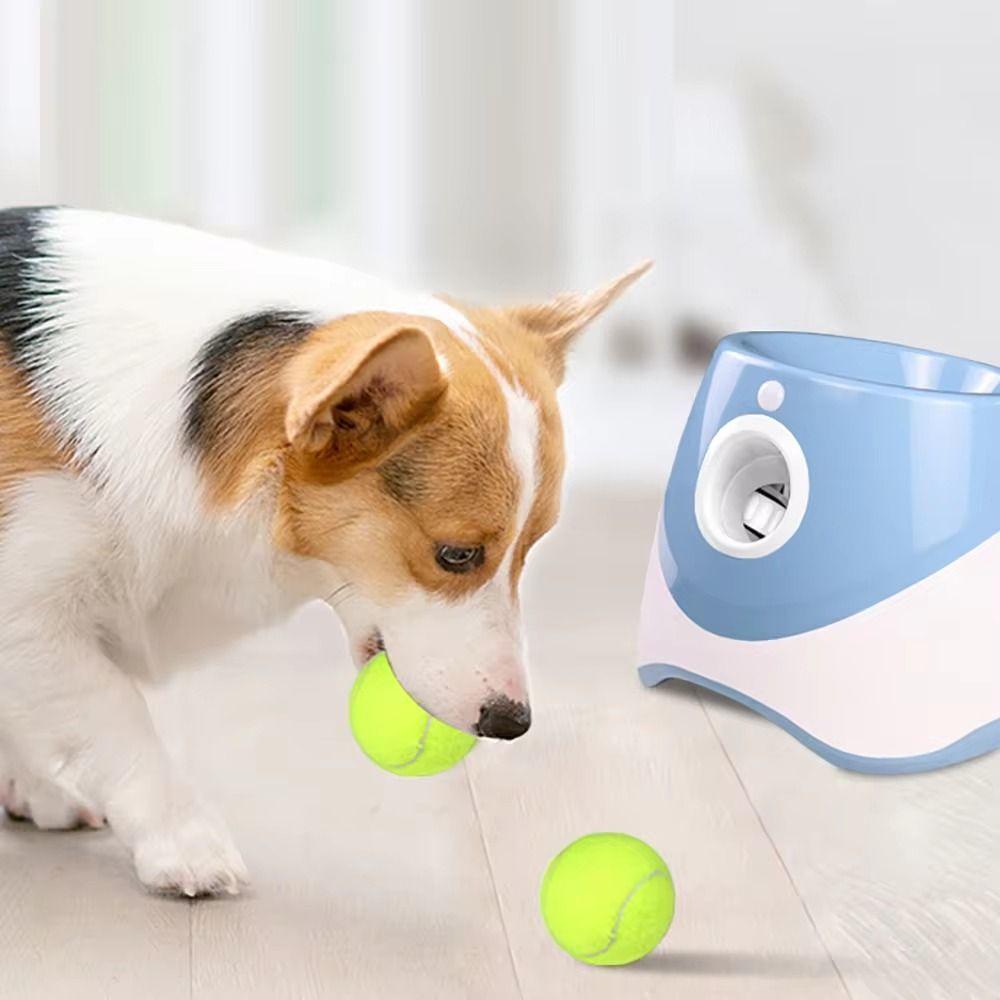Automatic Dog Ball Launcher Creative Ball Throw Device Dog Elastic Ball Toys  Indoor/Outdoor
