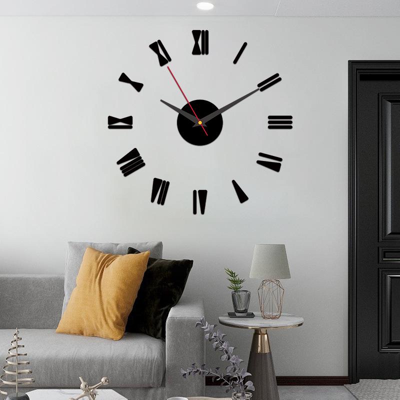 

European Style Luminous Wall Clock for Bedroom, Living Room, or Study - DIY Wall Mount Decoration.