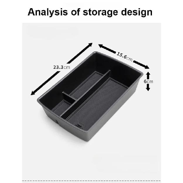 Armrest Storage Box For Leapmotor C10 2024-2026 Car Organizer Case Center Console Storage Tray Auto Interior Accessories TPE