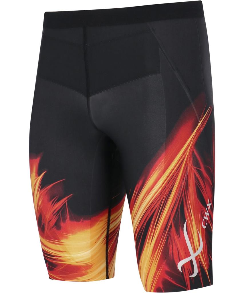 Sports Tights Lower Body Support Marathon Ball Games HZO695 RE S CW-X (Wacoal) [MEN] Half-Length (Above Knee) (Hip, Waist, Buttocks, Thighs)