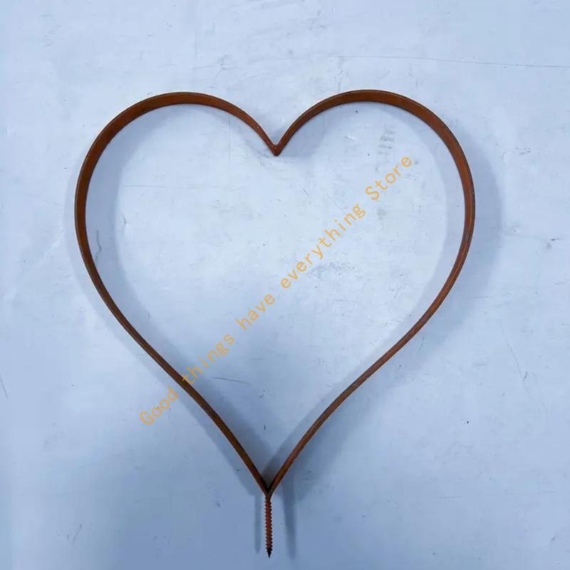 Metall-Herz-Stecker für Außen Dekorative Garten-Stecker Dekoration Pflanzen-Stecker Metallkunst Außenhof-Kunst Outdoor 55KF