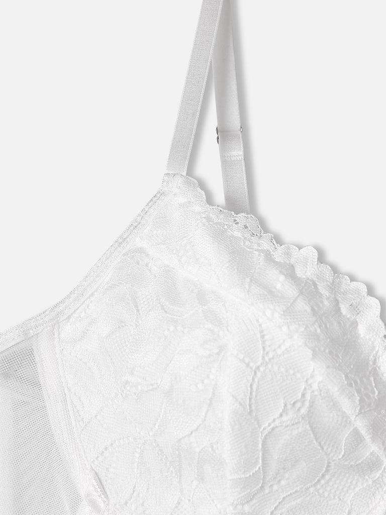 Europäischer & Amerikanischer Spitzenbesatz Mesh Rückenfreier Body 60427 - Sexy & Figurbetont