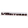 1X Nouveau Emblème 3D ABS Chrome Noir Rouge V8Biturbo Lettres DKSMF5 Badge d'Aile de Voiture Autocollant V8 Biturbo Autocollant Accessoires