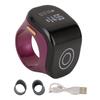 Smart Ring Counter Clear LCD Display Intelligent Touch Ring for Work Exercise Life Purple