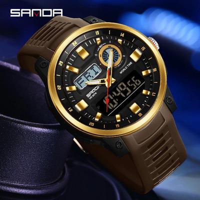 SANDA Multi-Time Zone Sports Watch with Alarms & Summer Time Feature