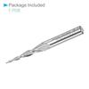 Tapered Ball Nose End Mill, 0.5mm Radius 6mm Shank 10 Degree Angle, Micro-Grain Carbide 2 Flutes Milling Cutter CNC Router Bit - (Applications: for