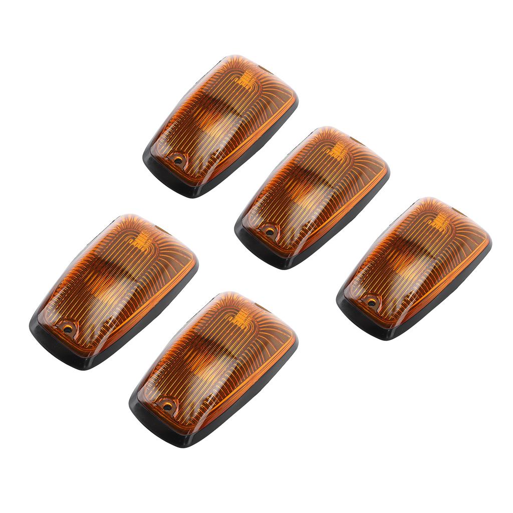 5 Stück Fahrerhausbegrenzungsleuchte Wetterfest Bernstein Tropfenform Fahrerhausdach Positionsleuchte für Wohnmobil LKW Pritschenwagen 12V