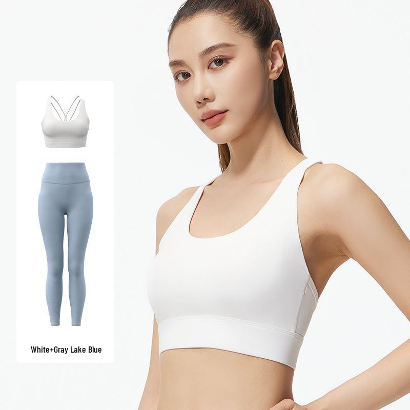 

Women s Shockproof Mesh Sports Bra & High-Waisted Shaping Leggings Set XXL