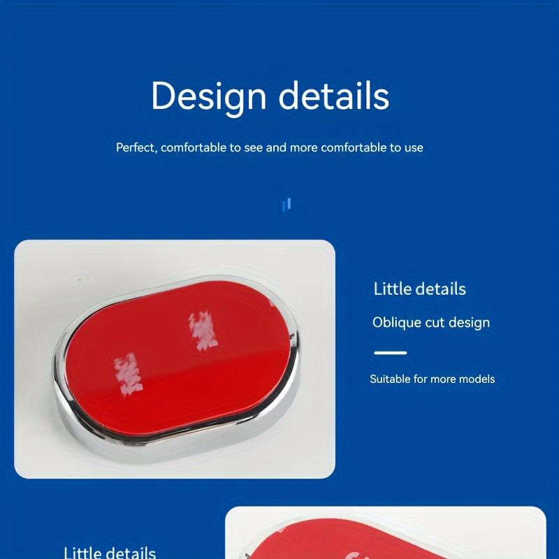 Wide-Angle Rearview Mirror Oval Car Blind Spot Mirror for Taxi Drivers Passengers Safety Door Opening Aid with Wide-Angle View