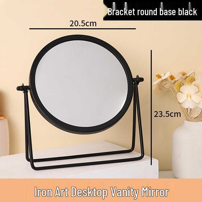 Special Edition High-End Desktop Makeup Mirror - Elegant Round Design for Dressing Tables, Bedrooms, and Dorms
