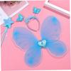 PRETYZOOM Ailes d'Ange, Costume Cosplay pour Enfants, Ailes de Papillon, Jolies Ailes de Fée, Parfait pour les Spectacles sur Scène, Halloween, Noël, Fêtes,