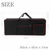 A'sTool 61-Key Keyboard Case, Water-Repellent, Shock-Resistant, 600D, 2-Way Backpack/Shoulder Bag, 1cm Thick Cushion, Black