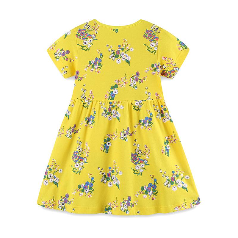 Sommer Neuheiten: Mädchenkleider Prinzessinnenkleider für Mädchen Freizeit Rundhals Mode Print Kinderkleider