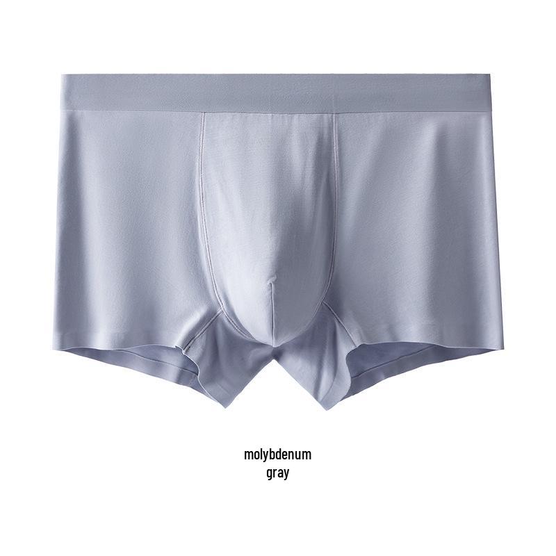Men s 60s Lan Jing Modal Mid-Waist Seamless Antibacterial Breathable Boxer Briefs XL