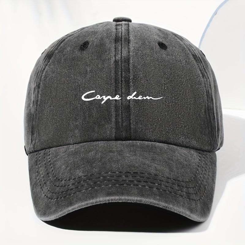 Unisex Vintage WashedOut Baseball Cap with Cape Cod Script Lettering  Adjustable Snapback Trucker Hat for SixPanel Design One Size