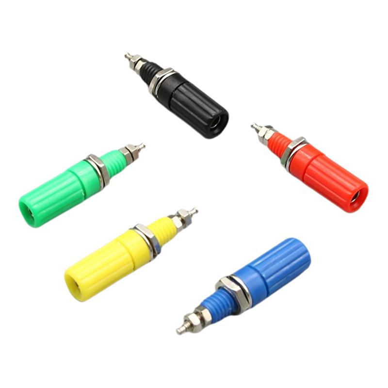 5Pcs Diy Accessories 4Mm Banana Socket M3X45Mm Binding Post Nut Banana Plug Jack Electrical Connector Terminal