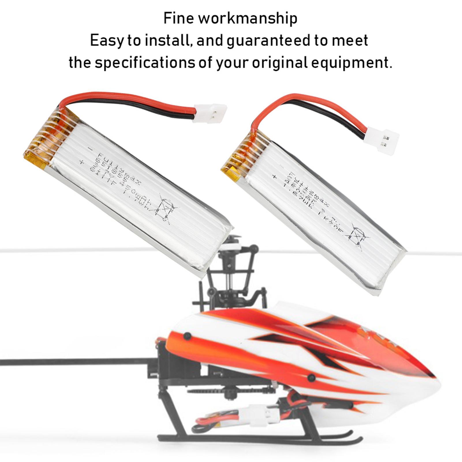 

2PCS RC Replace Battery 3.7V 450MAH for WLtoys XK K110 V977 RC 3D 6CH Helicopter
