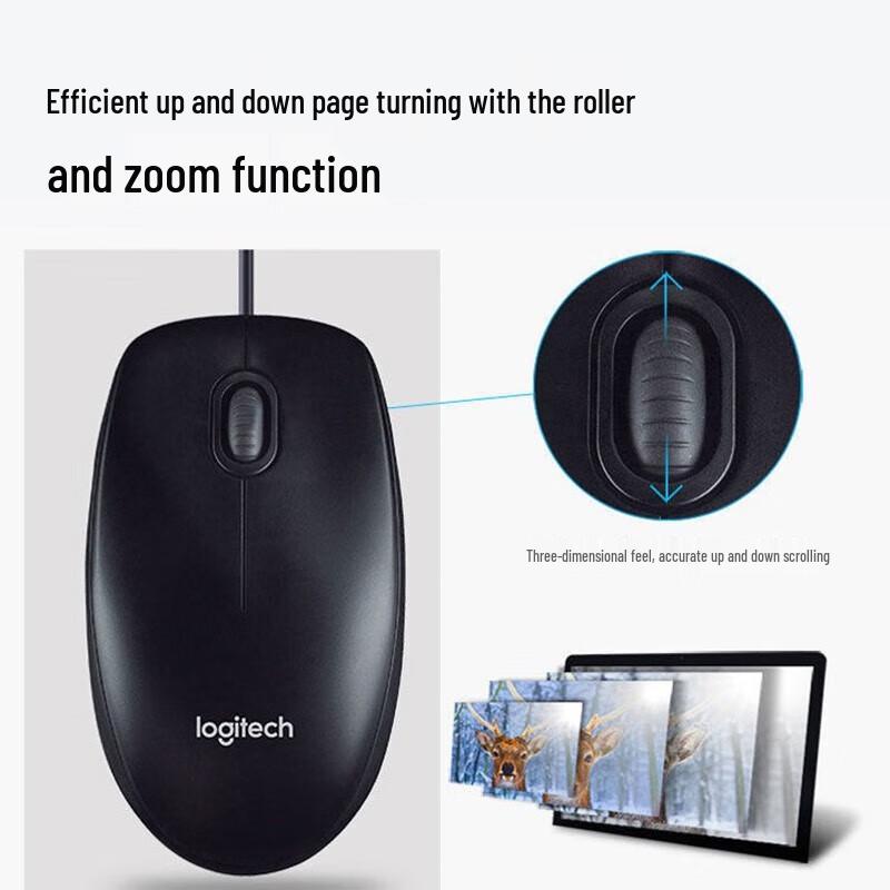Logitech M91P Wired USB Office Mouse