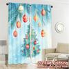 2pcs,Curtains Christmas Ornaments Winter Tree (2) Modern Pattern Curtains Durable Polyester Curtains Art Deco Festive Ldeal for