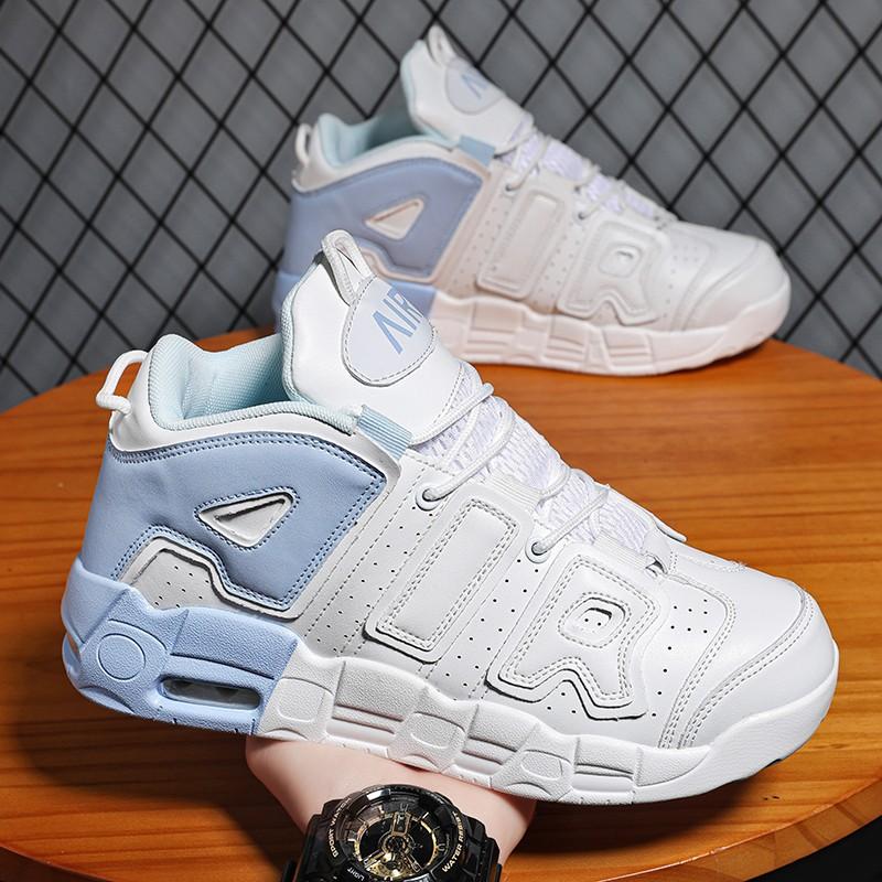 Zapatillas de running transpirables para deportes al aire libre, ligeras, para caminar, a la moda, con amortiguación y cordones, cómodas, para entrenamiento atlético para hombre 36 azul