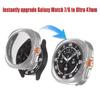Change To Ultra Case+Band for Samsung Galaxy Watch Ultra Upgrade To Galaxy Watch 7 6 40mm 44mm Tempered Glass Screen Protector