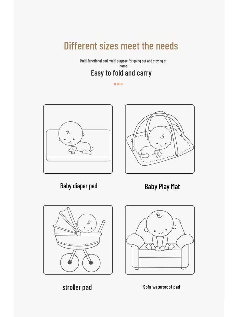 Breathable Waterproof Cotton Changing Pad for Babies, Adults & Elderly - Machine Washable