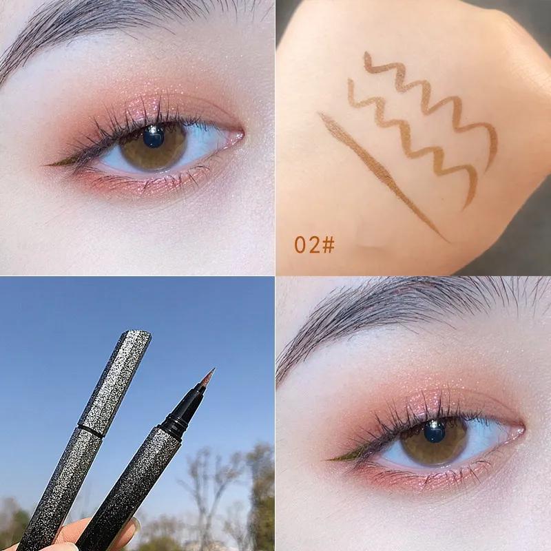 

Підводка для очей, що не розмазується Початківці Рідка підводка для очей Природна швидковисихаюча Стійка водостійка та стійка до поту Косметика для студентів Косметичні засоби 2 brown