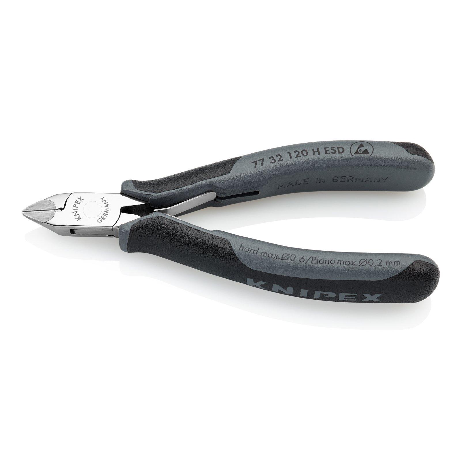 

KNIPEX Super Hard Blade Electronics Nippers 7732-120HESD (7732120HESD)