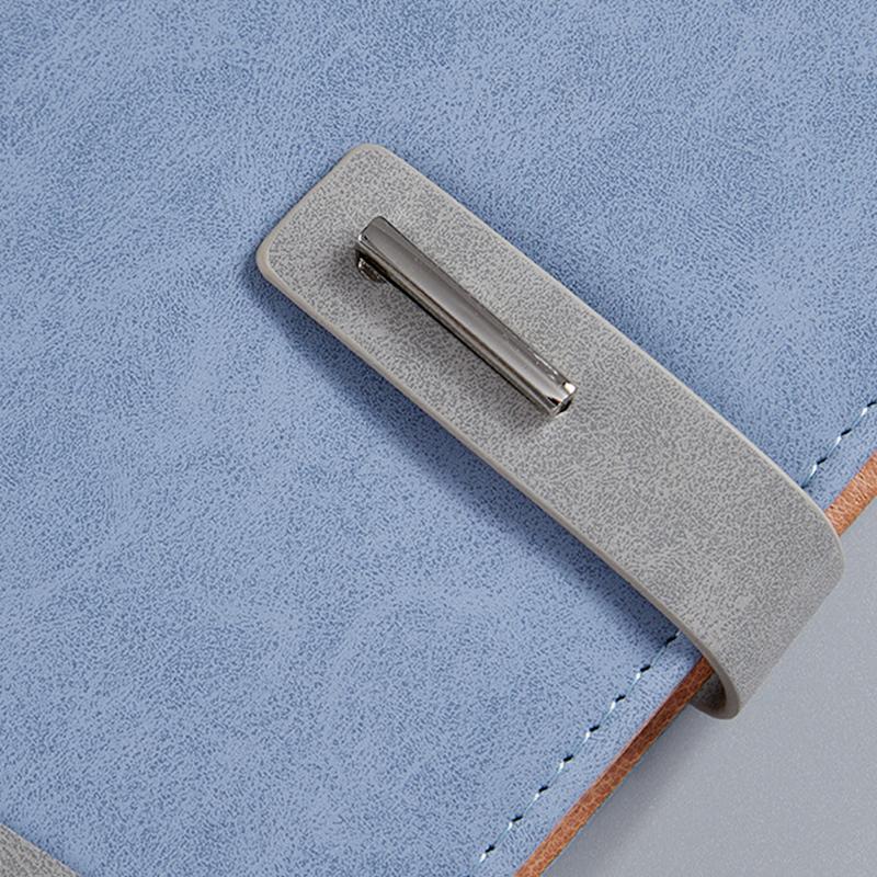 (Free Logo Engraving) A5 Thickened Business Hard Notebook, Notepad, Student Diary, Buckle Meeting Minutes, with Card Slot