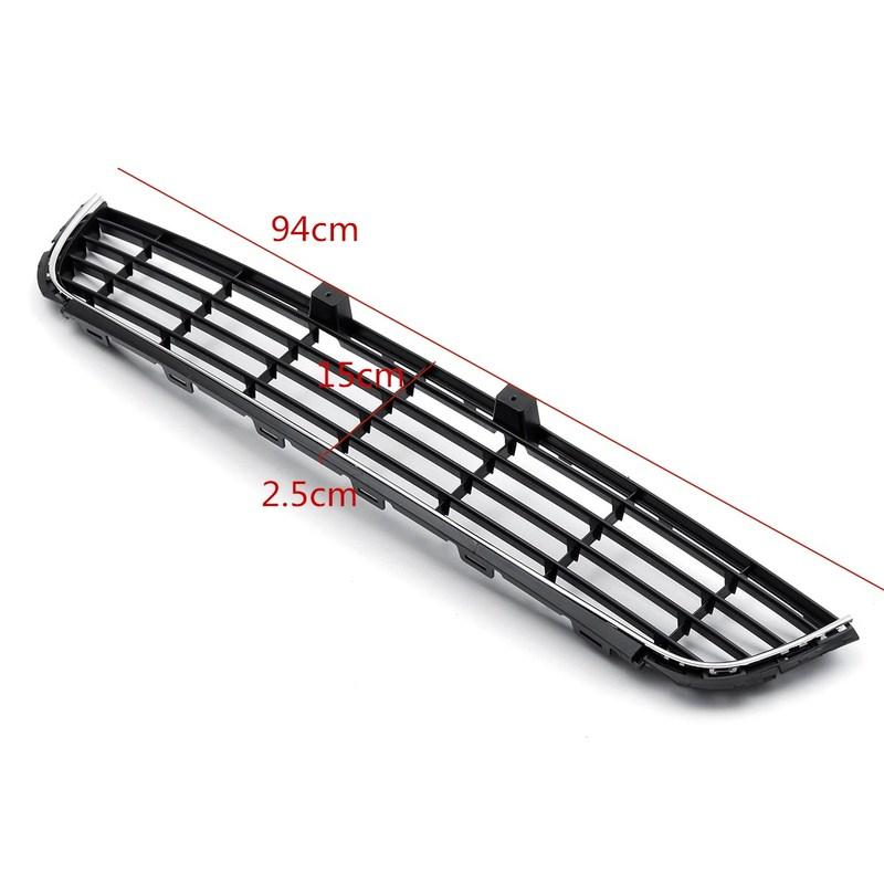 Car Front Lower Center Bumper Grille Panel Chrome Trim For VW GOLF MK6 2008 2009 2010 21011 2012 2013
