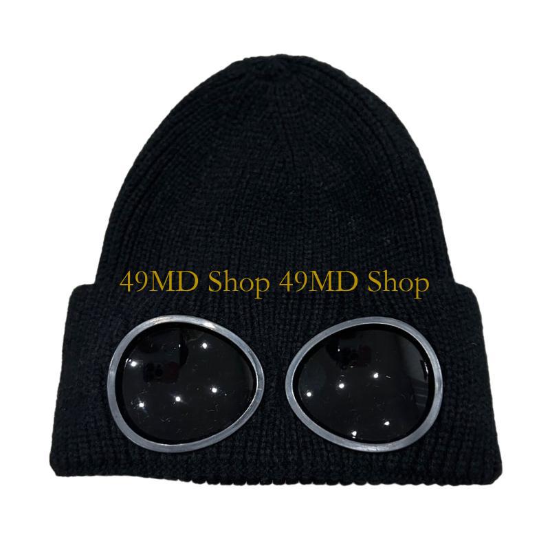 49MD Unique Knit Hat Hip Hop Skull Caps Highlight for Trendsetting Pullover Warm Skull Caps Knitted Hat Party Club чёрный
