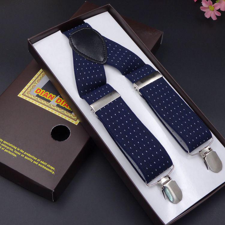 

Мужские жаккардовые подтяжки 3,5 дюйма с тремя зажимами, 3,5 x 110 см, широкая тесьма с принтом. 120cm