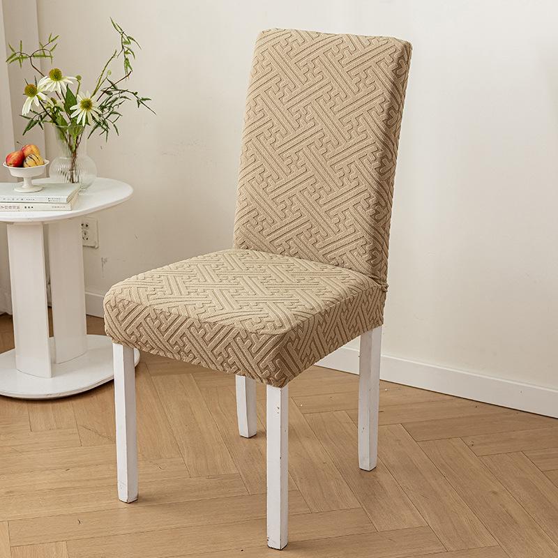 Elastic Half-chair Cover  Household One-piece Chair Stool Cover Backrest Integrated Solid Color Universal Chair Cover