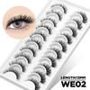 GROINNEYA 5/10 Pairs Fluffy Lashes 3D Mink Lashes Natural Eyelashes Cat Eye Lashes False Eyelashes Makeup Eyelash Extension